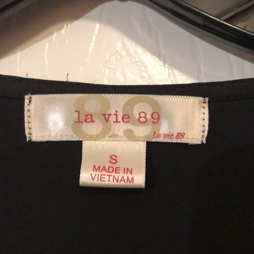 Size S Long Sleeve V-Neck Cross Over Blouse La Vie 89 - Picture 6 of 8
