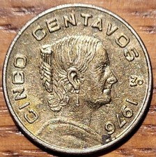 1976 Mexico 5 Centavo   Coin   N336