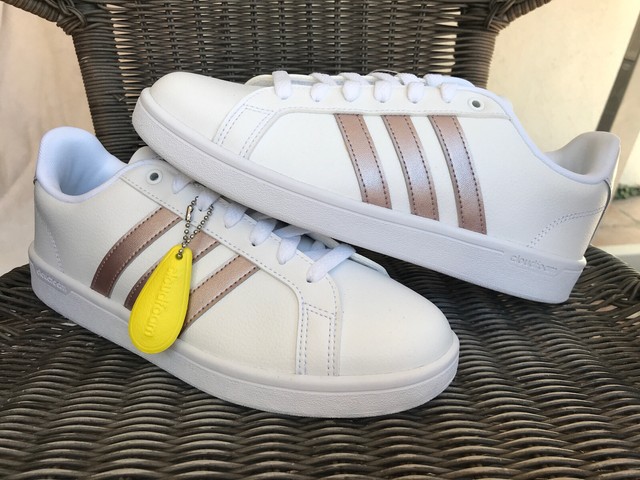 adidas CF Advantage Cloudfoam Size 9 Shoes Footwear White Rose Gold Da9524 for sale online | eBay