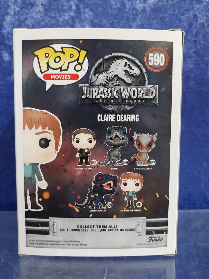 Vinilo Pop Jurassic World Fallen Kingdom 590 Sin usar, en caja Claire Dearing 2018 Foto 4 de 4