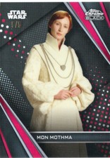 Star Wars Chrome Black 2023 Topps RED REFRACTOR #72 Mon Mothma #5/5