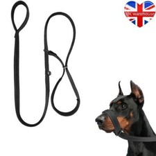 Anti-pull Figure of 8 Eight Head Halter Dog Lead 10 mm soft braid Handmade