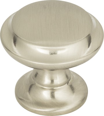 Top Knobs TK1050BSN Barrow Knob 1 1/4'' Brushed Satin Nickel