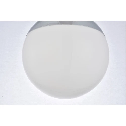 Silver Pendant Lighting Frosted White Glass shade Kitchen Island 1 Light Fixture - Picture 4 of 8