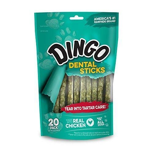 Dingo Tartar And Breath Dental Sticks For All Dogs, 20 Sticks Per Pack - Picture 1 of 4