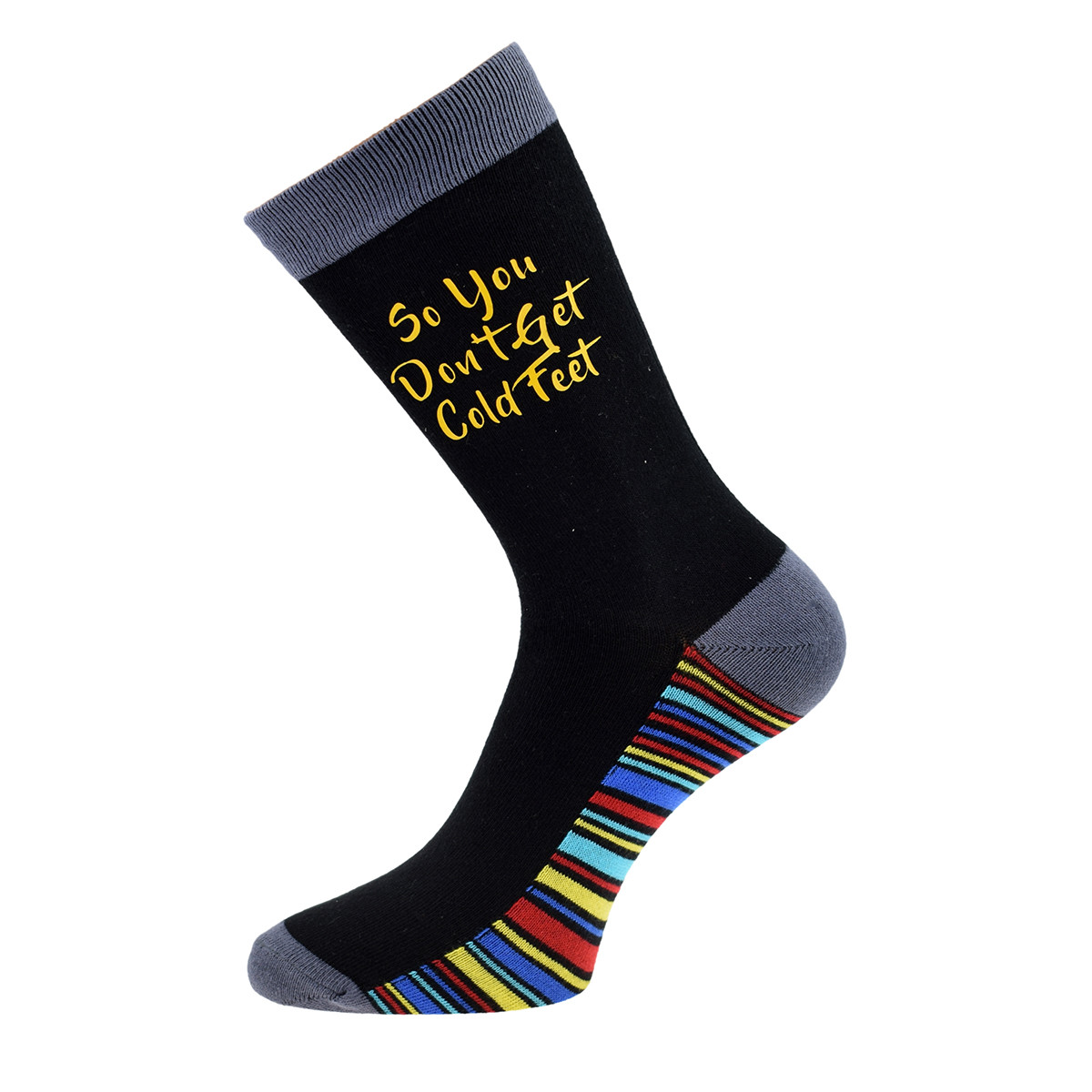 SAOLA So You Don't Get C Feet Funky Sole Wedding Socks Mens UK 5 12 X6S223 010 VP