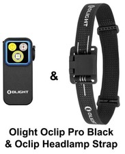 Olight Oclip Pro Black Clip on Flashlight Oclip Headlamp Strap
