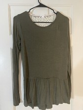 XHILARATION LACE WOMENS LONG SLEEVE DRESS - SIZE MED 0477