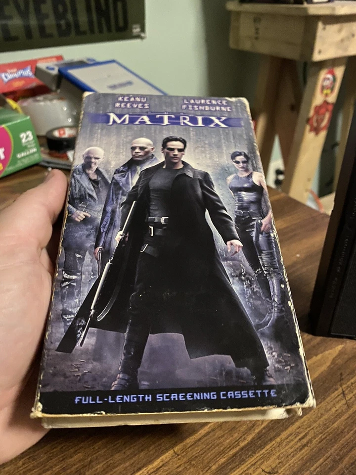 Vintage 1999 THE MATRIX Promo Screener VHS Tape SUPER RARE cgc True First Print - Image 2 of 4