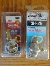 Lot of 2 PRICE PFISTER 3H-2H Hot Faucet Stem Danco  Ace 2 PACK