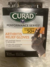 Curad Performance Series Arthritis Relief Gloves 1 Pair Size Lg Designed For 50+