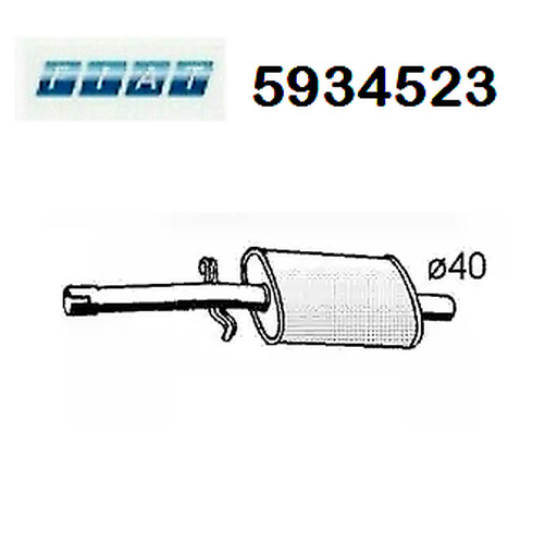 Zentraler SchalldäMpfer Fiat Ritmo - Originaler Seat Ronda 5934523-image