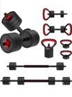 4 in 1 Dumbbells Sets, Adjustable Kettlebell Weights Dumbells Set Barbell