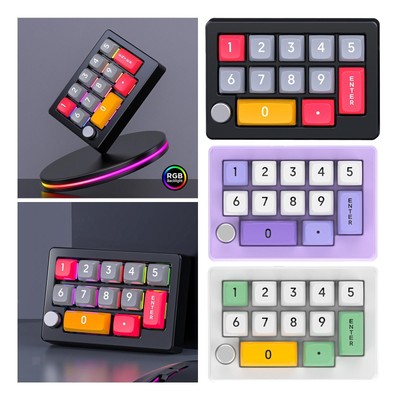 Programming Macro Pad Keypad Medias One Handed Mechanical Gaming Keyboard