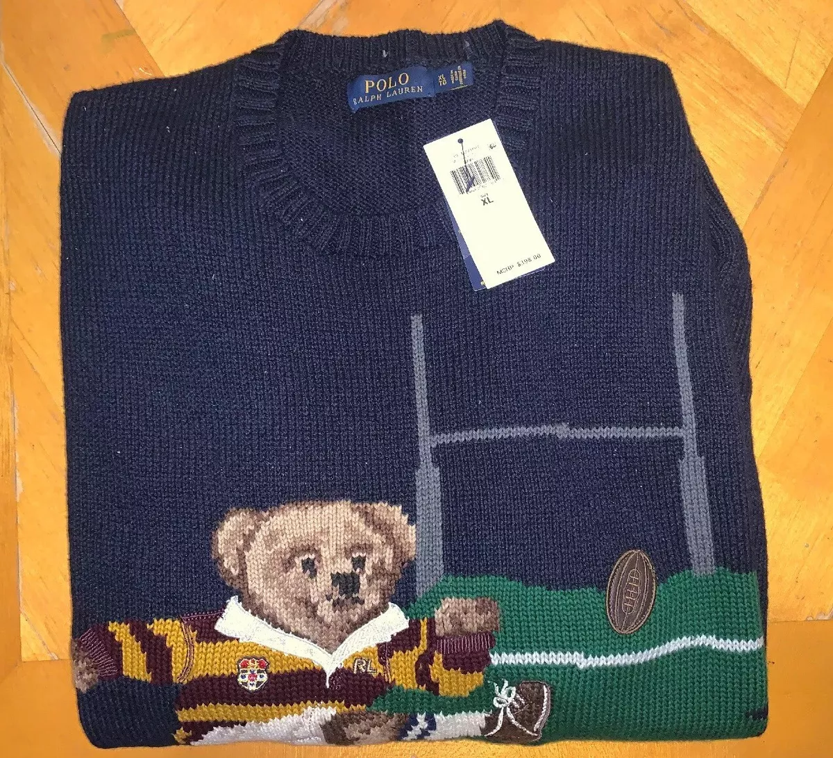 Polo rugby bear sales