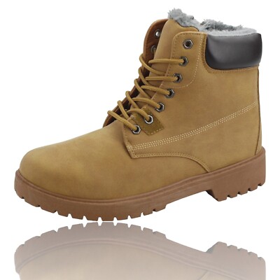 Herrenschuhe Winterschuhe Stiefel Boots Warm Gefütterte Schuhe