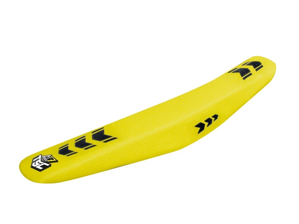 Housse de selle premium jaune TSC Husqvarna TC FC 2023 finition racing haut de gamme