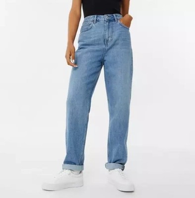 Jack Wills Maddie High Rise Blue Light Wash Jeans UK Größe 36 W/30 L BRANDNEU