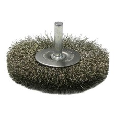 Weiler 17979 3in Radial Wire Wheel Brush 0.014in SS Fill 1/4in Stem