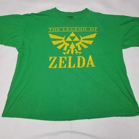 The Legend Of Zelda Shirt 3XL Green Nintendo Link Princess Gannon NES SNES N64