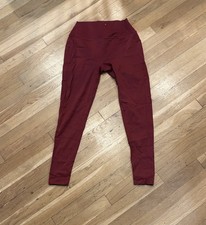 Set Active Burgundy Leggings Size Large Women's