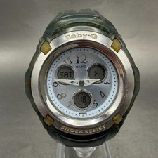 Casio Baby-G Watch Women 41mm Blue Dial Green Analog Digital BG-191 New battery