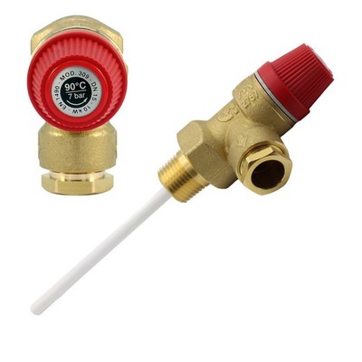 Caleffi 7 Bar 1/2'' Druck- & Temperaturbegrenzungsventil CA-309470