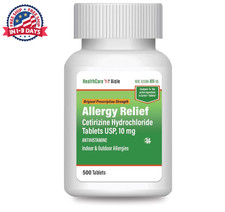 HealthCareAisle Allergy Relief - Cetirizine 500 Count Pack of 1 