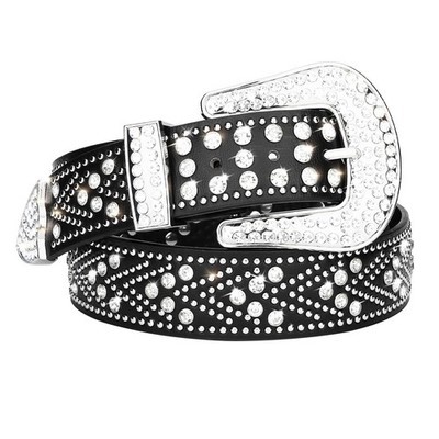 Women Rhinestone Belt Bling y2k Western Cowgirl Men Cowboy  display picture 3