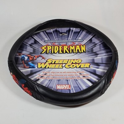 Vintage 2001 Ultimate Spider-Man Steering Wheel Cover PlastiColor Marvel