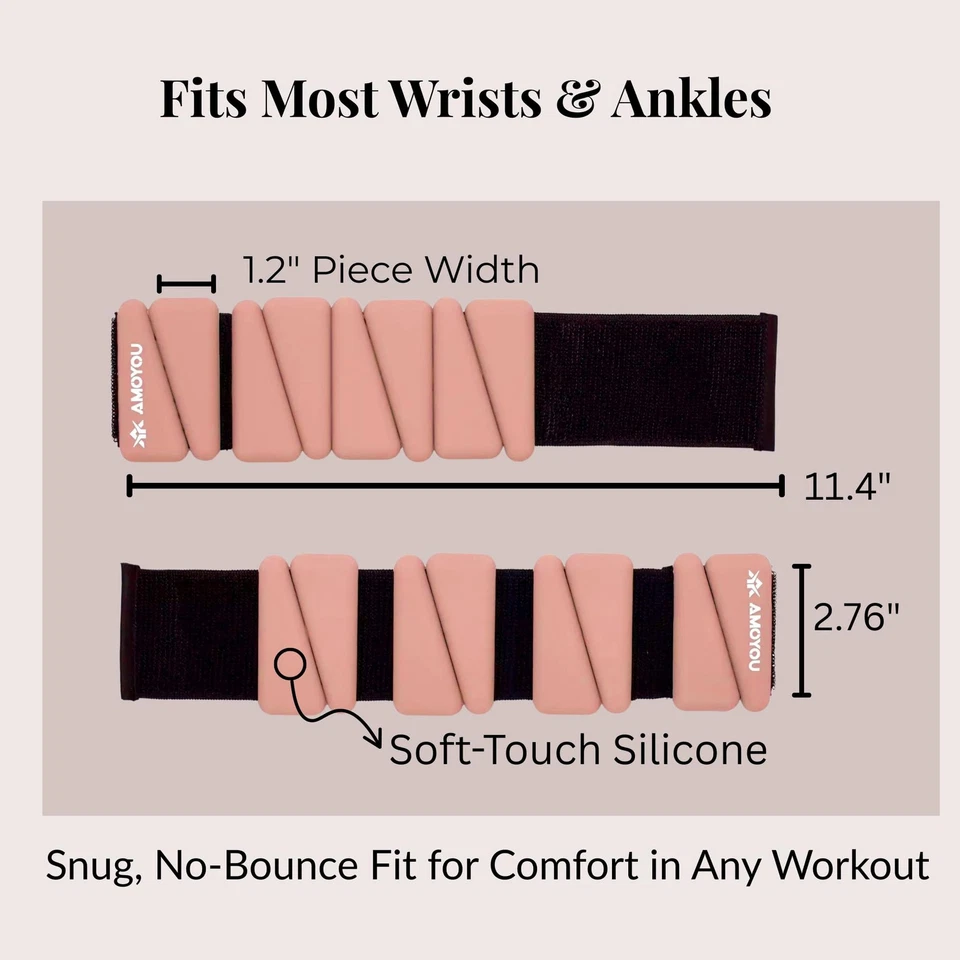 Весы на запястье и лодыжку для женщин — 2 фунта веса на лодыжку (комплект из 2, 1 фунта каждый) |... - Изображение 3 из 4