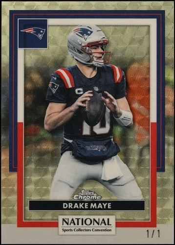 2026 Topps Chrome NSCC National Exclusive Superfractor Drake Maye 1/1 NFL-36