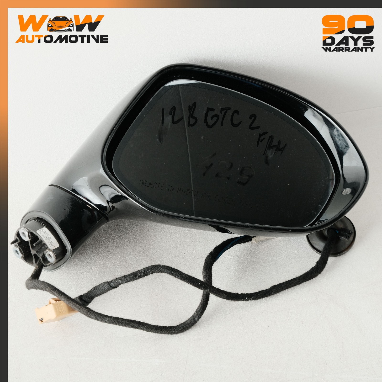12-17 BENTLEY CONTINENTAL GTC FRONT RIGHT EXTERIOR REAR VIEW DOOR MIRROR OEM