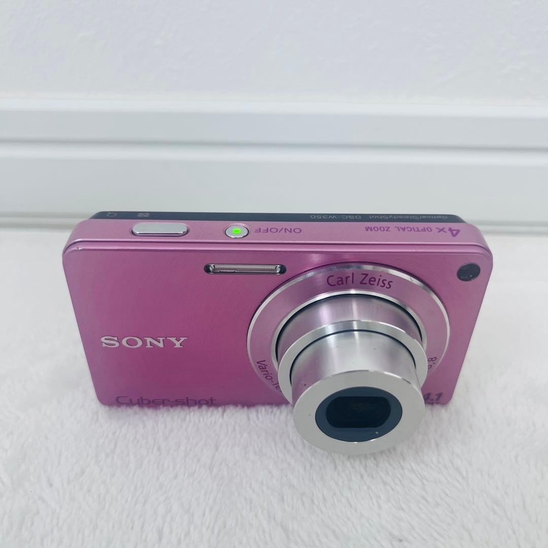 SONY Cyber Shot DSC-W350 Pink Digital Camera 4x 14.1 Megapixels