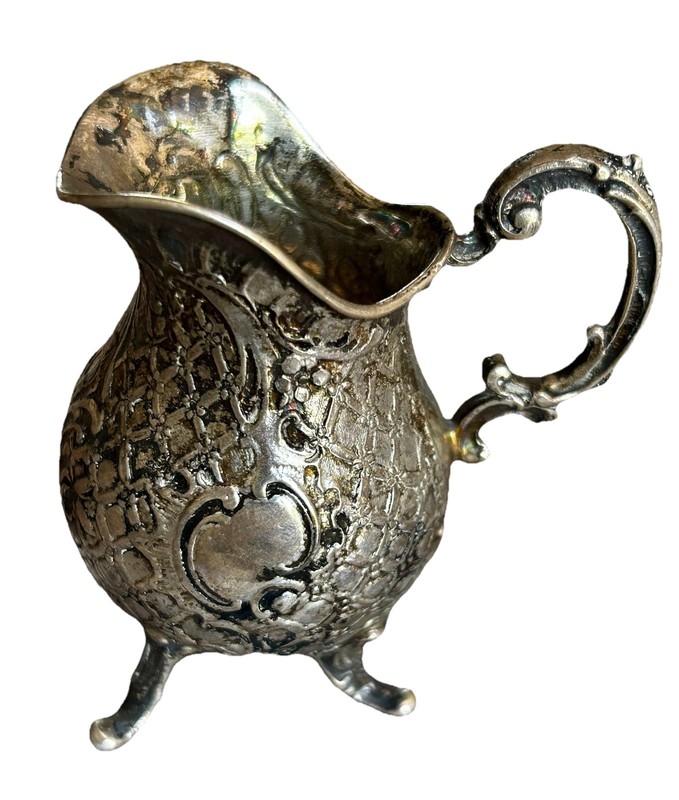 Antique German Sterling Silver 925 Miniature Creamer  Jug 1950’s Hallmarked