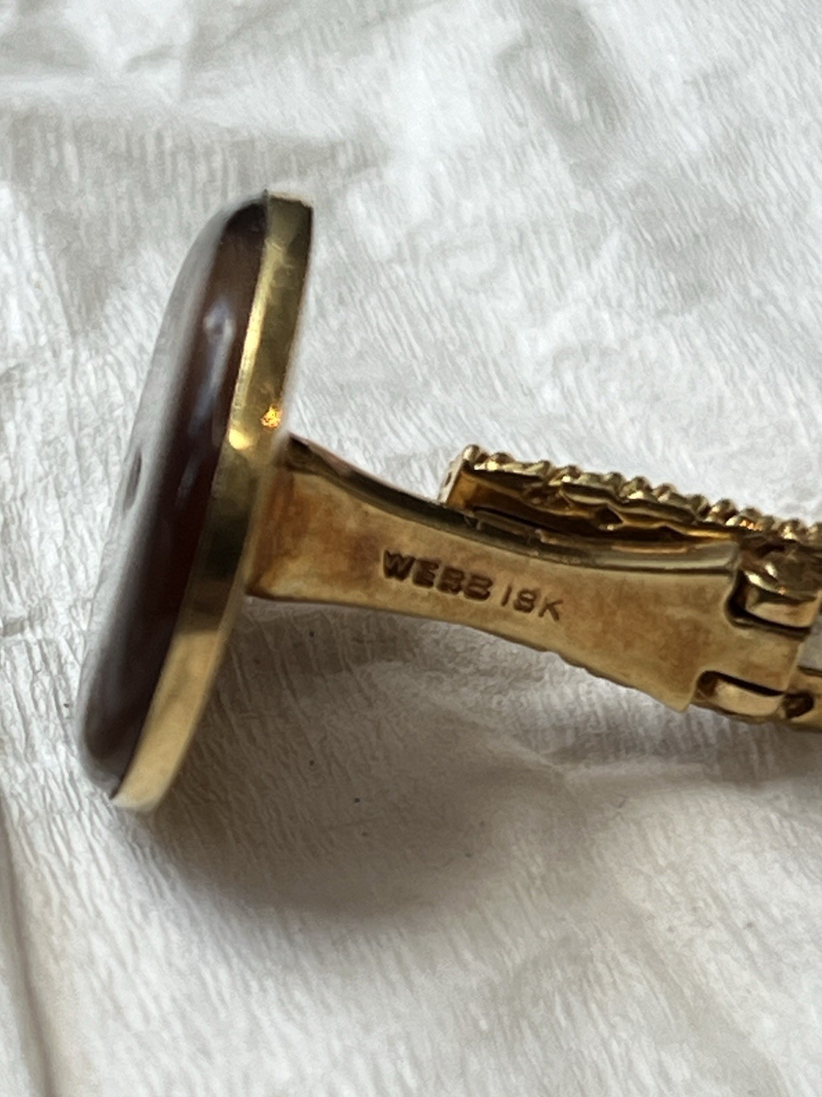 david webb cufflinks Brown Tortoise - image 4