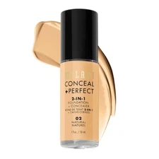 Milani Conceal + Perfect 2-in-1 Foundation + Concealer, 02 Natural
