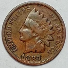Indian Head Penny Lot of "1" VERY NICE 1887 GOOD OR BETTER°$ FREE SHIPPING $#790