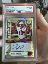 2025 SCORE DYLAN RAIOLA NEXT ERA NIL AUTOGRAPH PSA 9