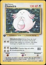 1999 Pokemon DEUTSCH 1. Edition Base Set Chaneira-Chansey Holo 3/102 VG-EX