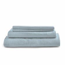 4-Piece 100 Cotton Flannel Sheet Set Soft and Durable for Every Season, Blu...