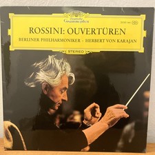 2530 144 ROSSINI Overtures BERLIN PHILHARMONIC KARAJAN DG STEREO LP EX+