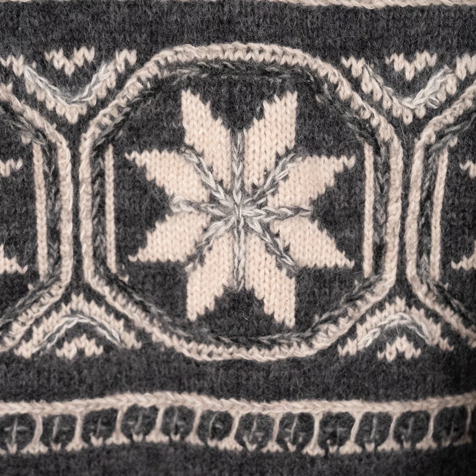 Suéter de Lana Cuello Simulado Isla Justa Tejido Grueso Gran Tamaño Años 90 Para Mujer MEDIANO Foto 3 de 4