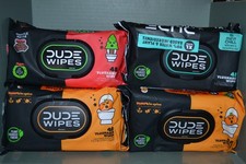 Lot Of DUDE Wipes, Flushable Wipes, 7 x 7 Inch, 3 Scents
