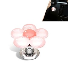 Car Engine Start Button Cover, Resin Flower Vehicle Engine Push Start Stop Butto
