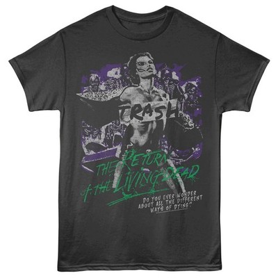 RETURN OF THE LIVING DEAD Movie T-Shirt Rld Trash Censored New Official Smoke