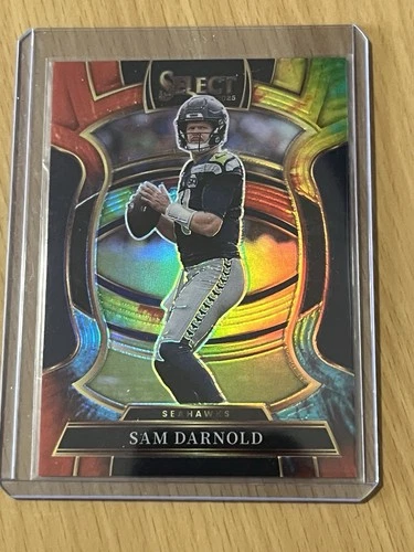 2025 Panini Select Concourse Sam Darnold #13 Tie-Dye Prizm /25 Seattle Seahawks