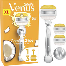 Image of Gillette Venus Pro Comfortglide Coconut Scented Women’S Razor with Olay Moisturi