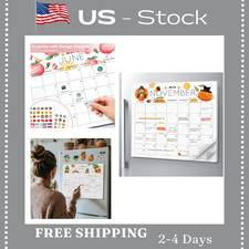 Delightful Magnetic Fridge Calendar 2026-2027 Magnetic Calendar for Refrigerator
