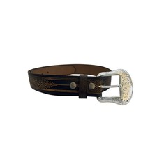 Women's Leather Hand Tooled Belt Size Medium Cowgirl Western Festival Rodeo